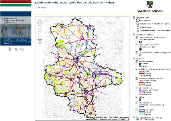 Karte Landesentwicklungsplan Karte Landesentwicklungsplan