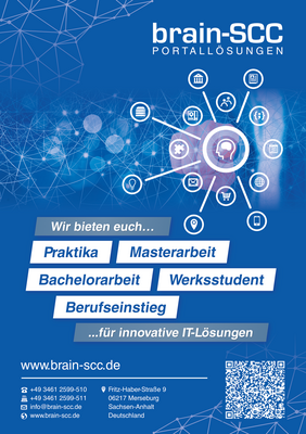 brain SCC Broschuere HS Firmenkontaktmesse Preview