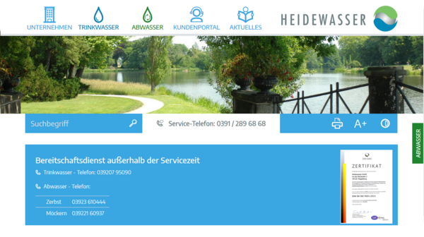 Startseite heidewasser.de