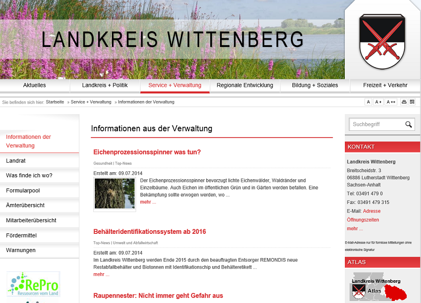 Landkreis Wittenberg mit neuer
