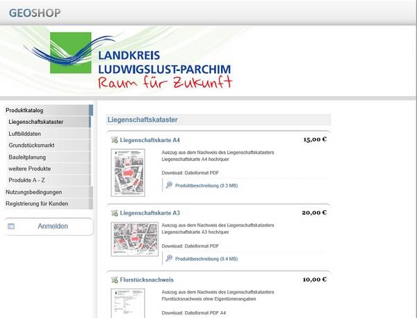 Geoshop LK Ludwigslust Parchim