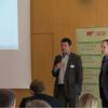 mc sec Konferenz - Vortrag Sirko Scheffler, Geschäftsführer brain-SCC GmbH und Nils Kiehne, Leiter Vertrieb Mentana-Claimsoft GmbH (v.l.n.r.)