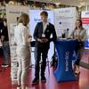 Tobias Steinicke und Leana Richter von der brain-SCC GmbH im Gespräch