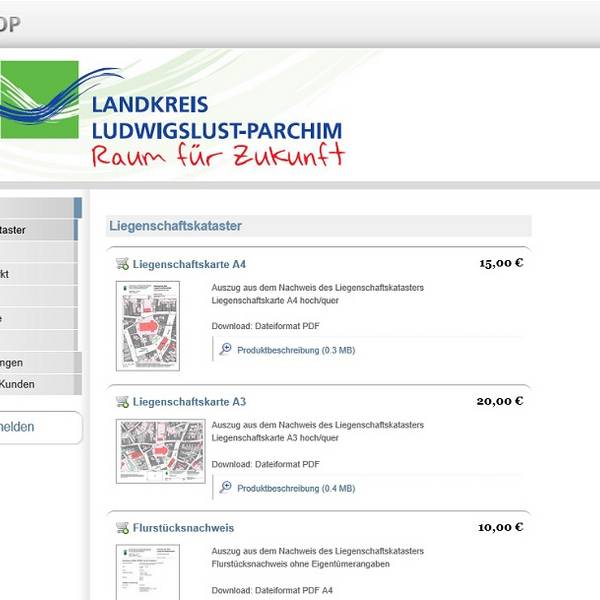 Geoshop LK Ludwigslust Parchim