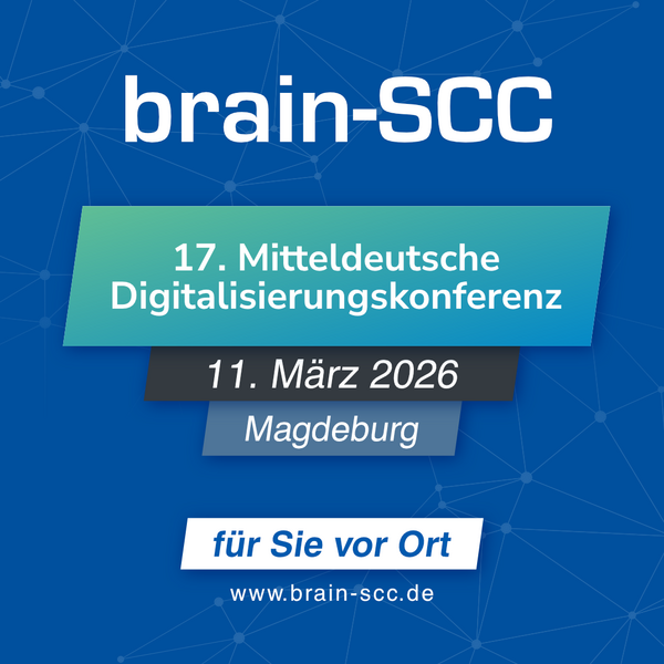 Kalender brain SCC Anzeige 1080x1080px 2026 mitteldeutsche digitalisierungskonferenz